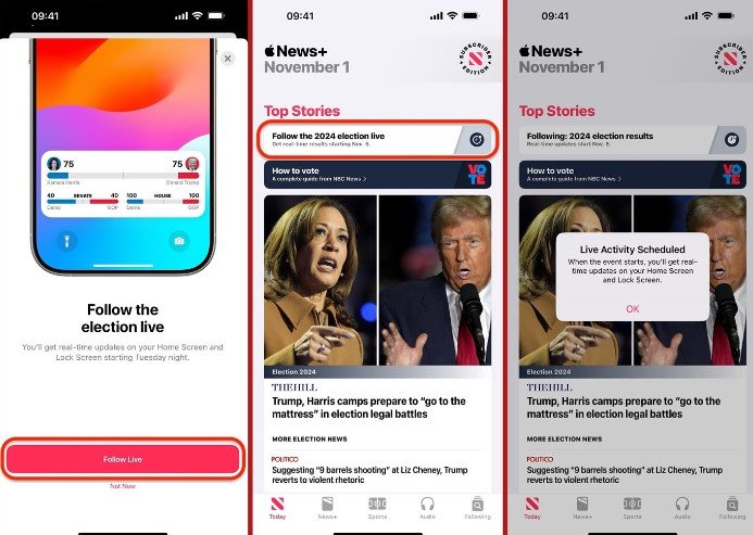 US Elections Live on Apple News