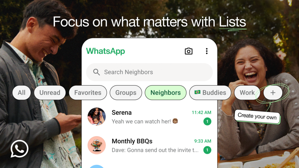 WhatsApp’s New Custom Lists